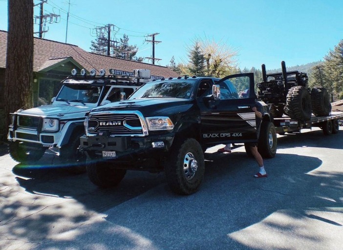 Paul has a fondness for trucks, owning this Dodge Ram worth £40k