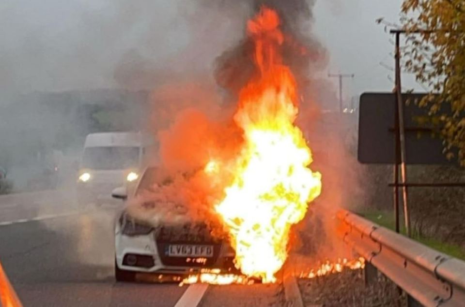 Emma Banner's car burst into flames