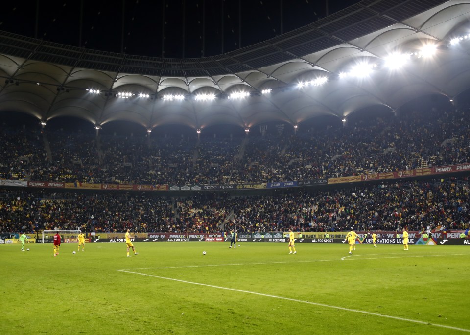 Home players returned to warm up before the match was abandoned