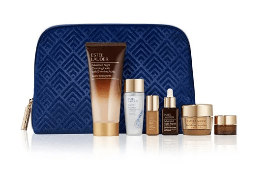 The six-piece Estée Lauder skincare set is currently half-price