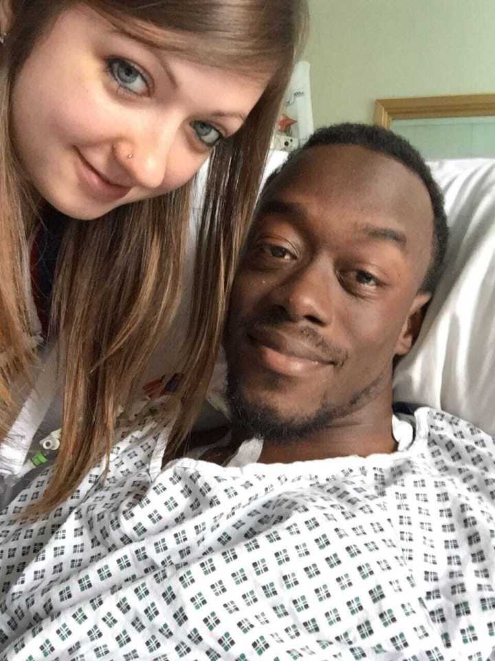 Ethan and Kirstie, from Bedfordshire, during his treatment