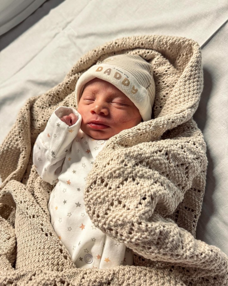 Little Atlas Diamond Cain was a premature arrival – and came into the world this week