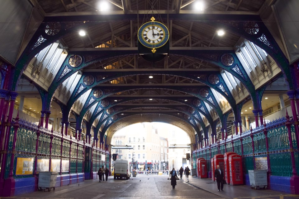 Inside Smithfield Market in central London