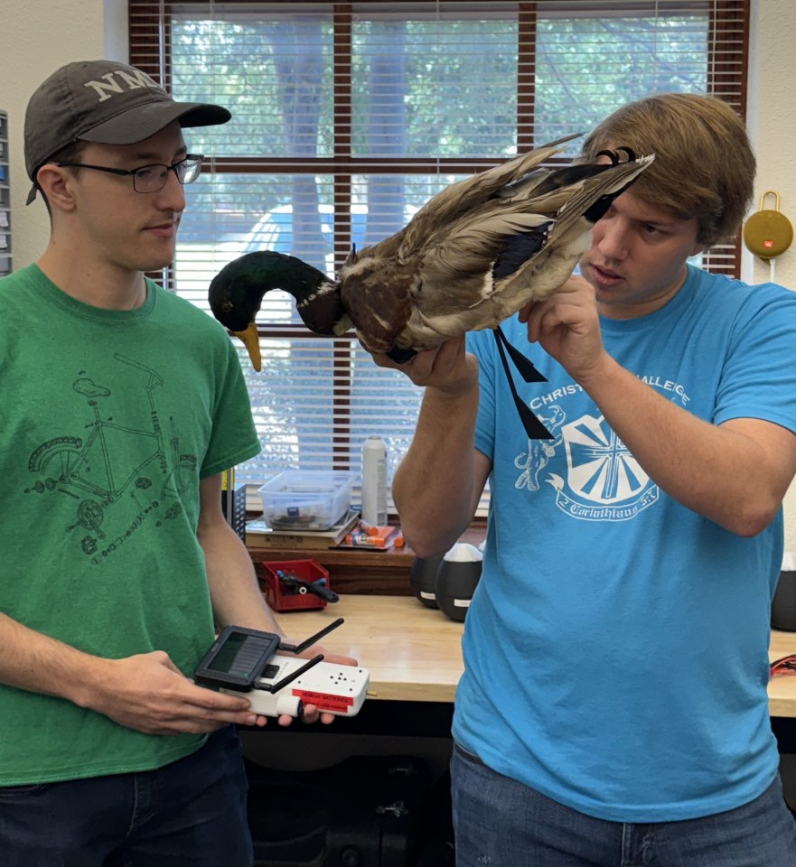 Researchers working on the zombie duck drones