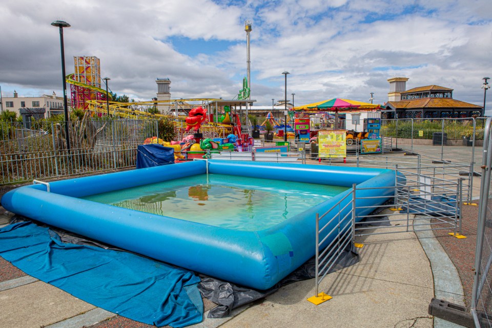 A large number of the fairground attractions on Rhyl promenade have closed down at due to the lack of paying visitors