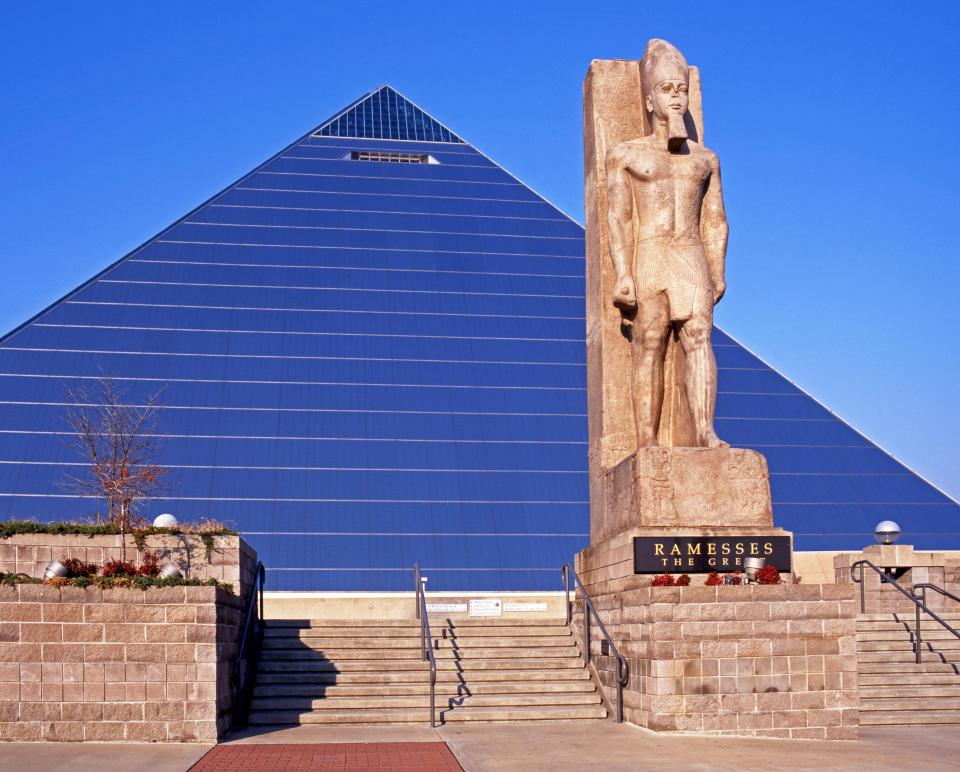 The Memphis Pyramid today is a wildly popular destination