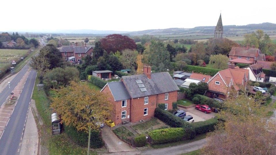 The caravan is located near the village of East Heslerton, North Yorkshire