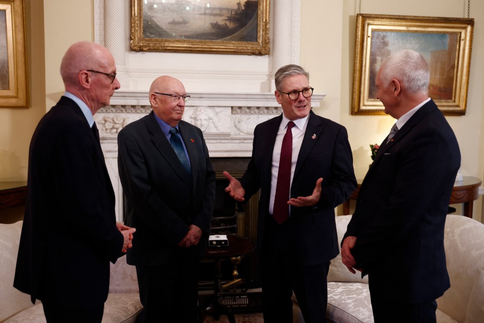 Bryn Hughes and Paul Bone, whose police officer daughters were killed in the line of duty, meet PM Sir Keir Starmer