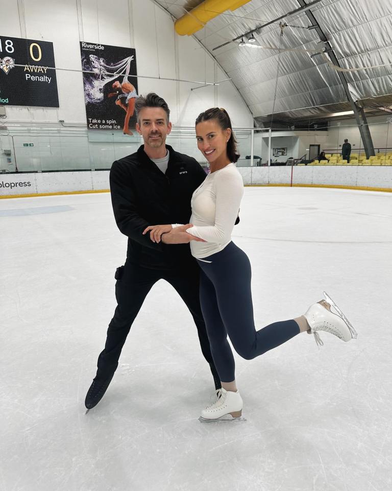 Ferne is skating with Brendyn Hatfield on Dancing on Ice