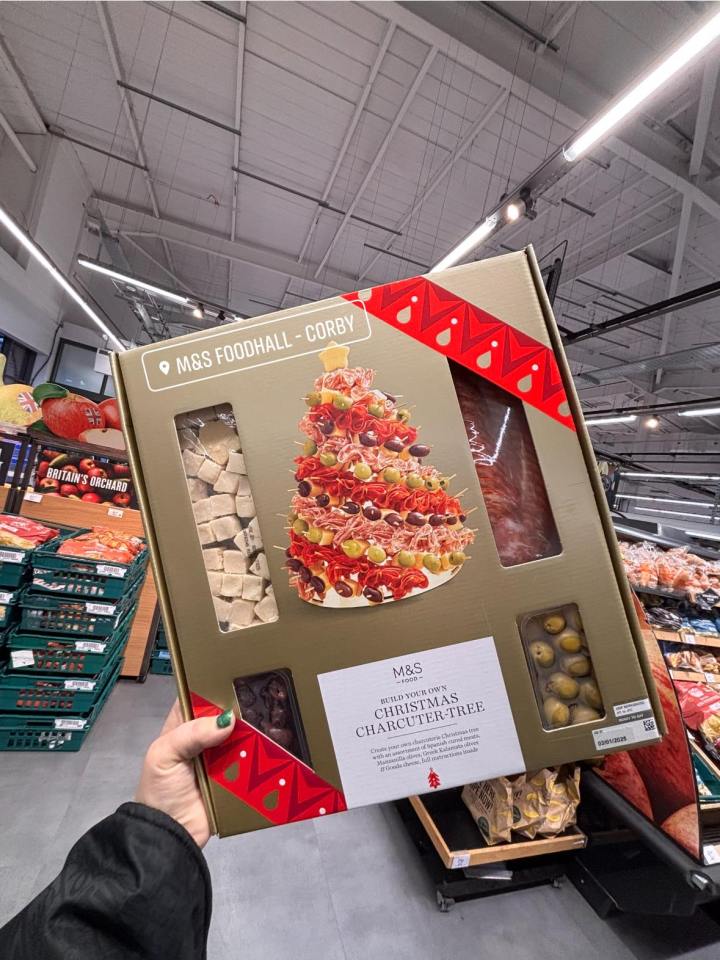 The M&S Christmas food tree comes with a selection of charcuterie