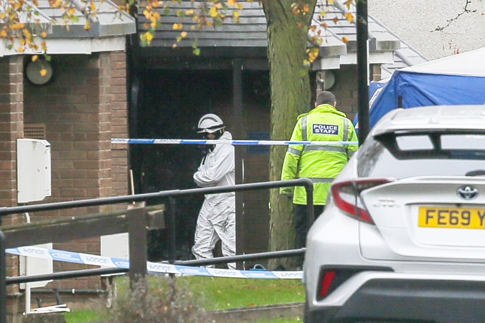 Police cordoned off the area on The Coppice in Stoke Aldermoor, Conventry