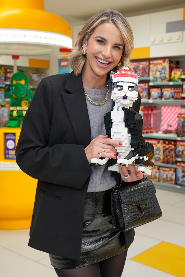 Vogue Williams attended the festive launch of the Lego Store in London’s Leicester Square