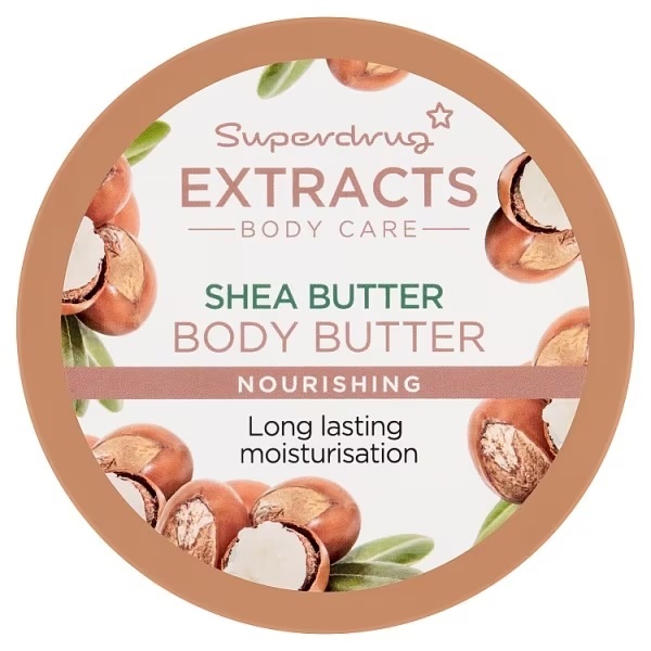 Try Superdrug’s Extracts shea butter for £3.99 with a loyalty card