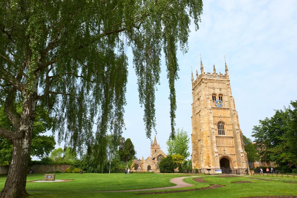 One of the features of the town centre is its Bell Tower, which is actually the remains of Evesham Abbey