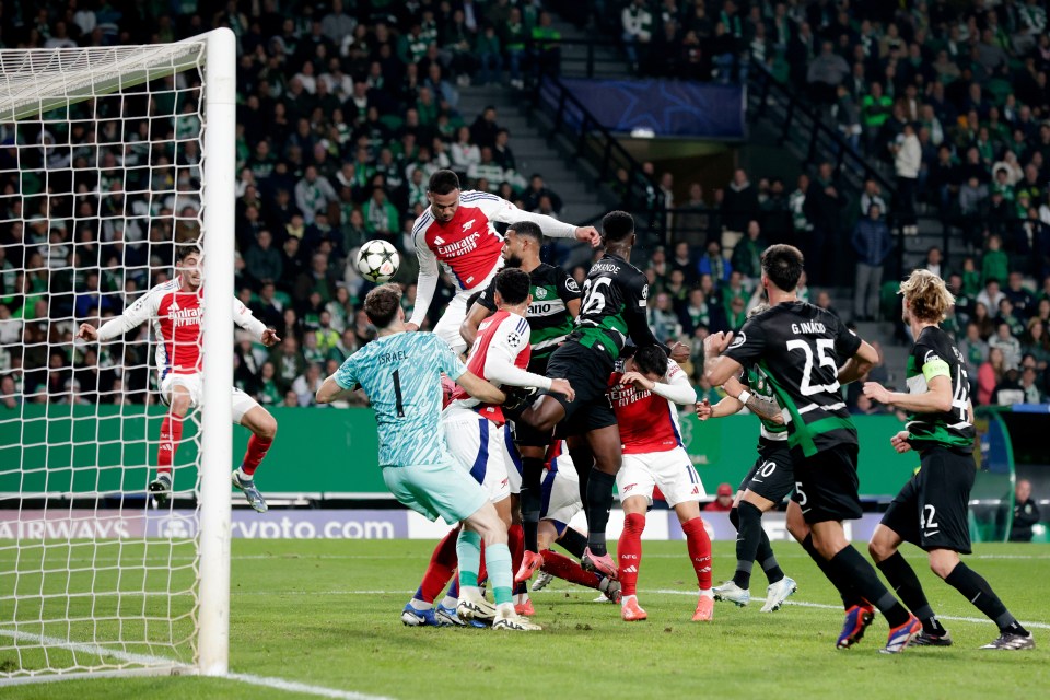 Gabriel powered home a header from a corner