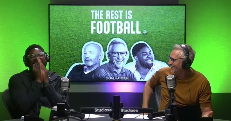 Gary Lineker and Micah Richards appear on The Rest Is Football