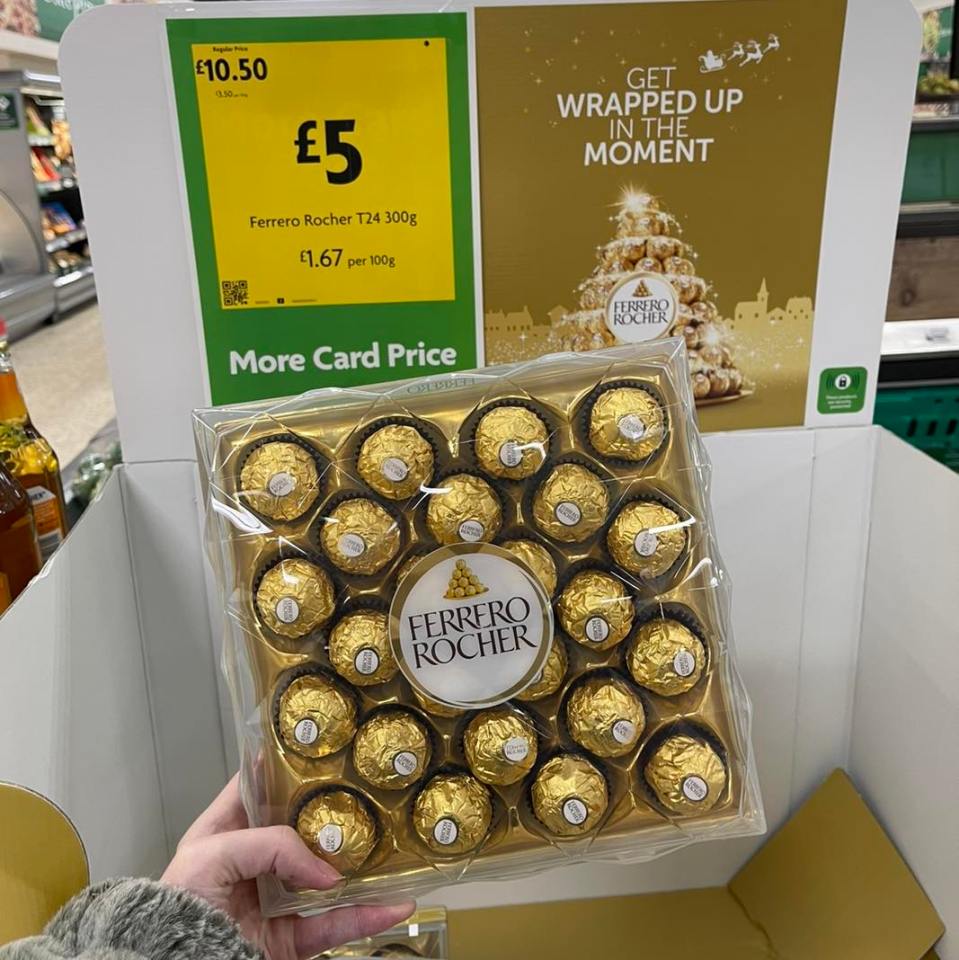 Morrisons has slashed the price of Ferrero Roche trays