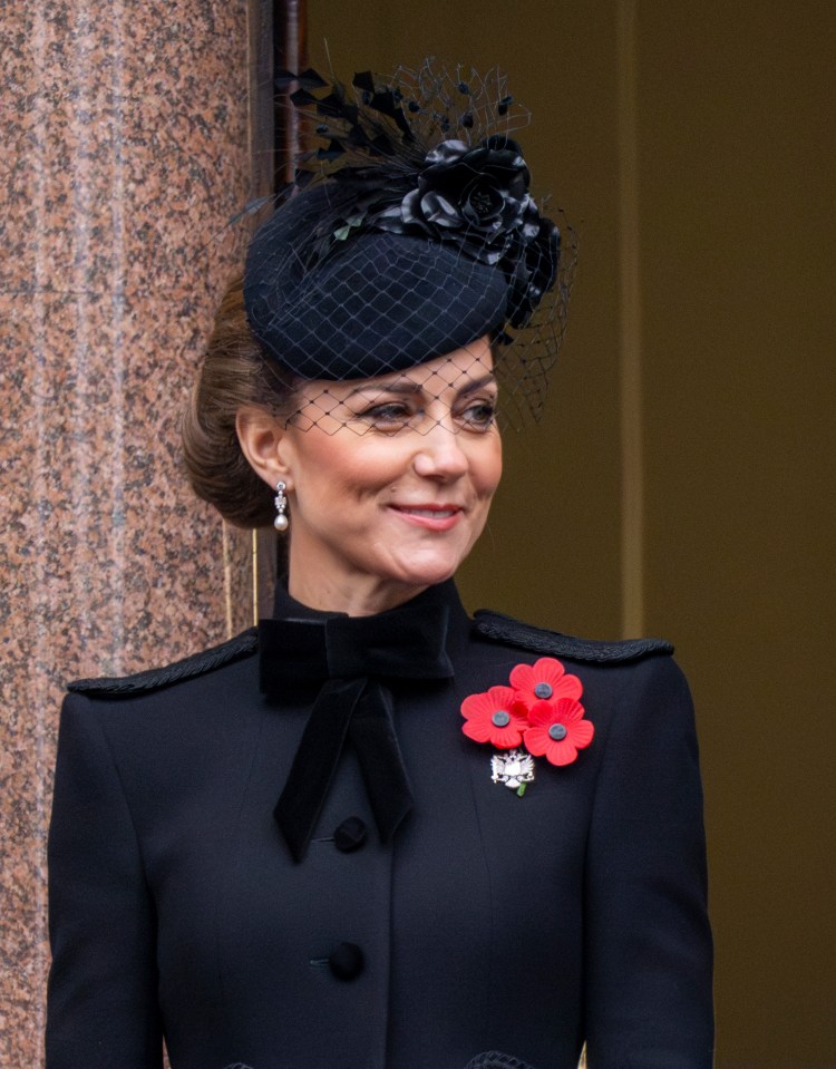 Kate at Remembrance commemorations on Sunday