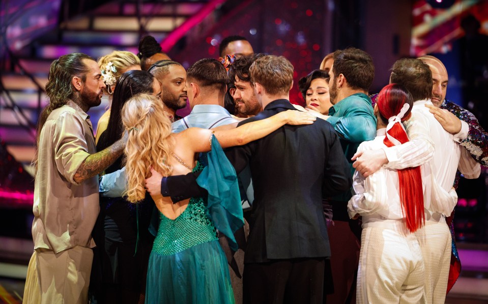 An emotional Shayne said his goodbye to his fellow Strictly co-stars