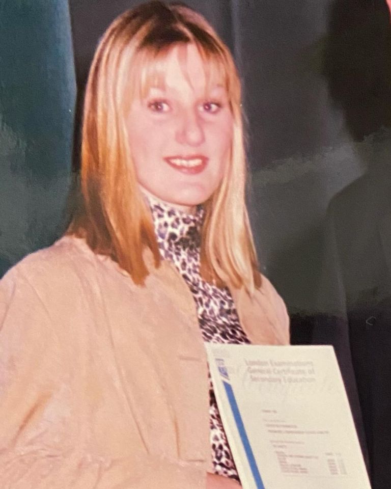 Hayley getting her GCSEs at 16 - she was already two years post-menopausal