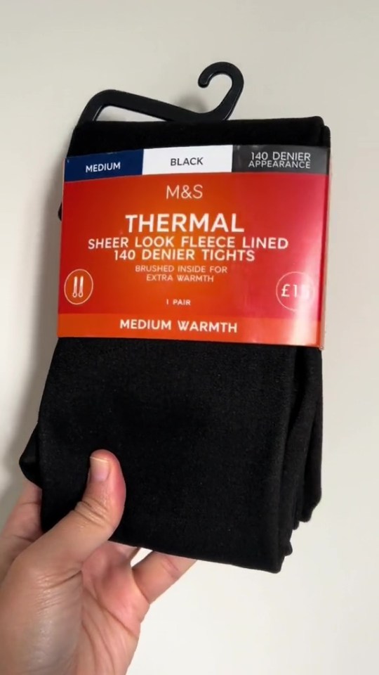 One woman has shared her go-to tights to keep her warm in winter