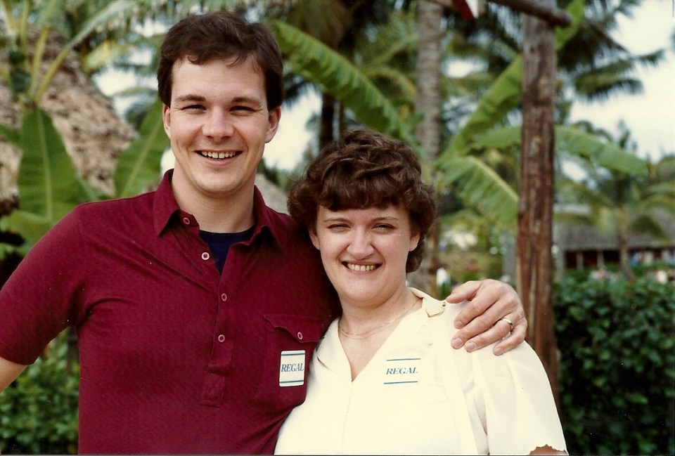 Robert with Deanna in 1982