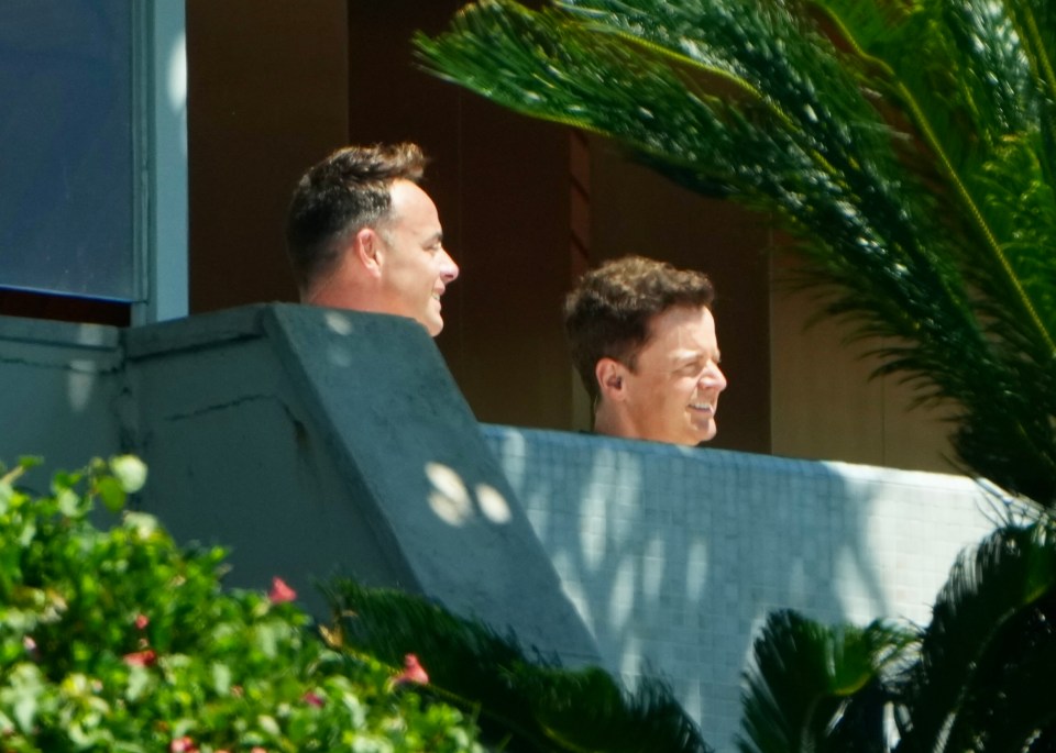 Hosts Ant and Dec looked on as the celebrities got stuck in with the first challenge