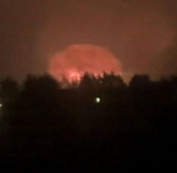 Video appears to show the strike on Russian territory