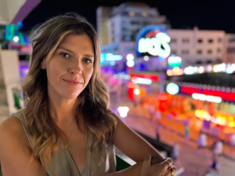 Ellie filming undercover for a Channel 4 Untold ­documentary investigating the risk posed to young women on holiday in Magaluf