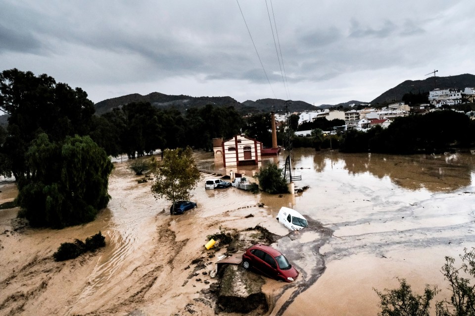 Flash floods picked up cars, sweeping them away