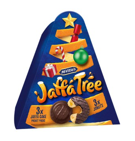 The company is releasing the McVitie’s Jaffa Tree, which it describes as the "perfect centrepiece" for any seasonal celebration.