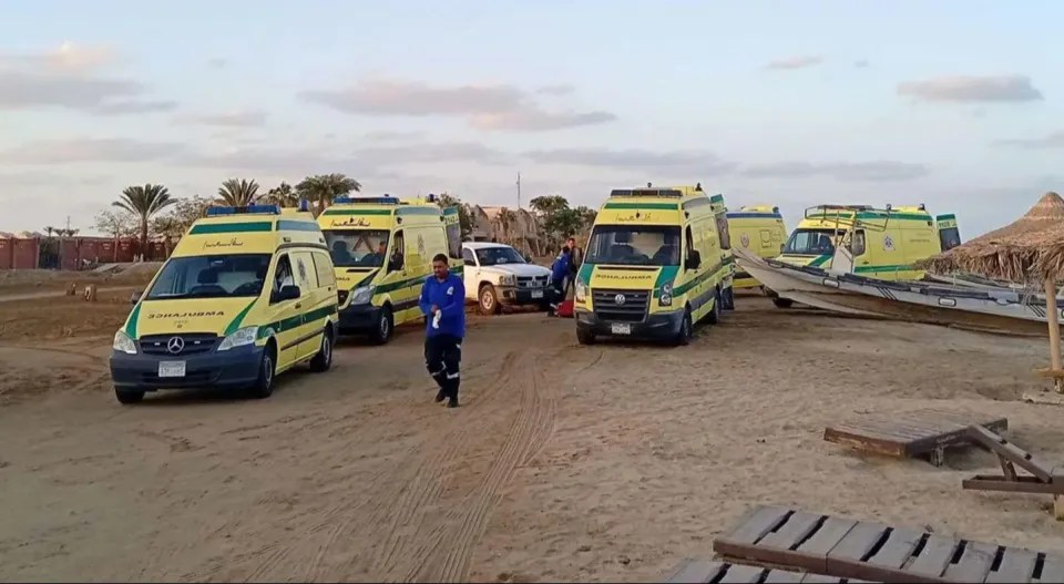 Multiple ambulance crews at the coast on Monday