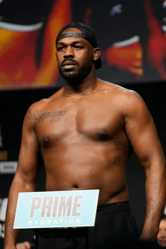 Jones weighed in at a whopping 248lbs for his heavyweight bow last March