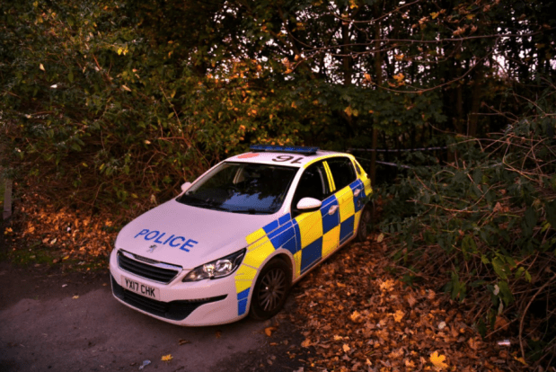 Cops at the scene in Hessle