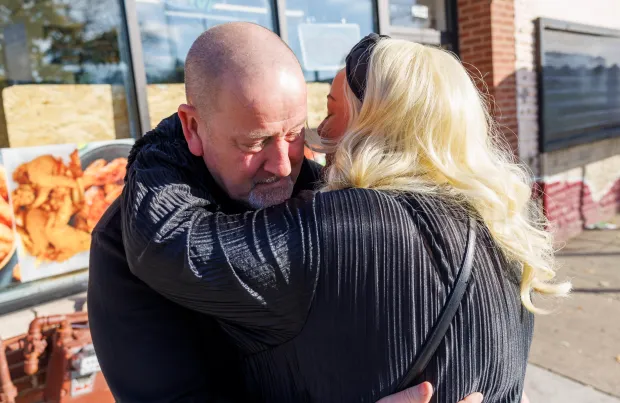 Kim's dad John flew to the US for an emotional reunion - he has since criticised the UK government for not doing enough to help his daughter