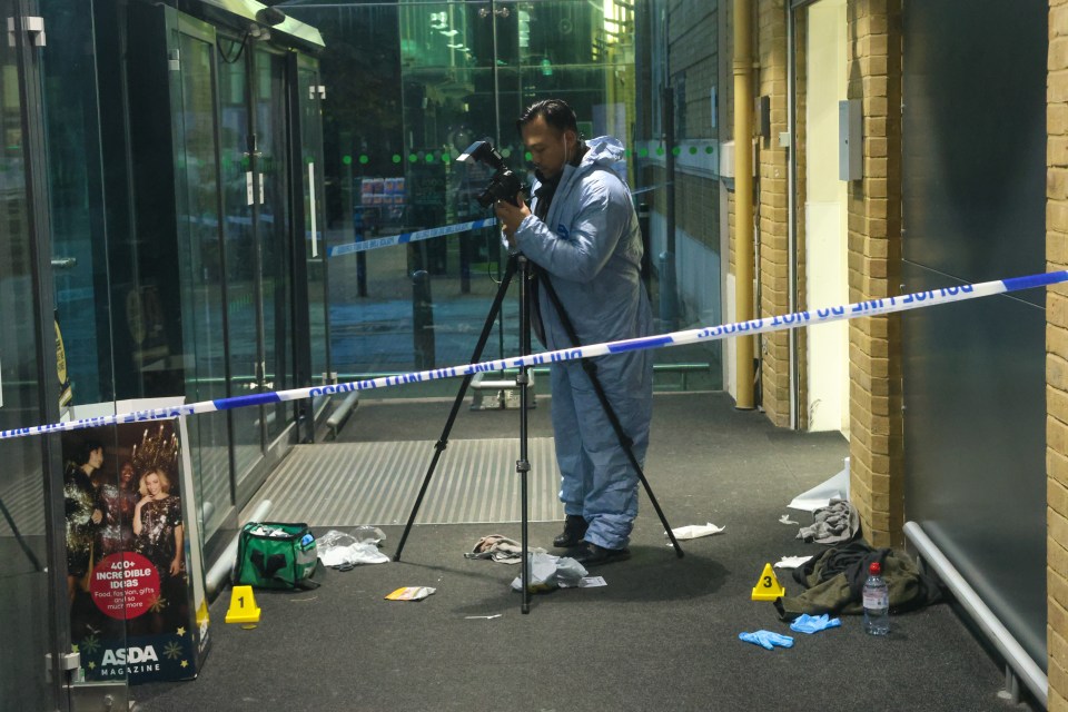 The supermarket was put on lockdown following the attack