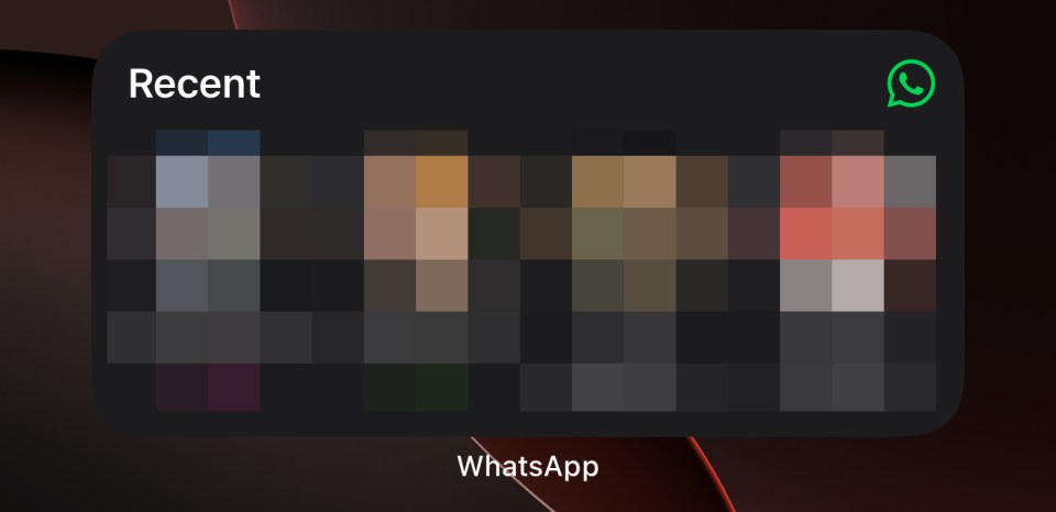 You can turn your WhatsApp into a widget that shows your four most recent chats