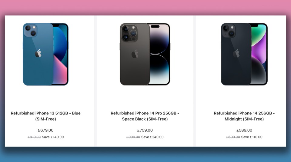 You can get huge discounts on iPhone models at the Certified Refurbished Apple Store