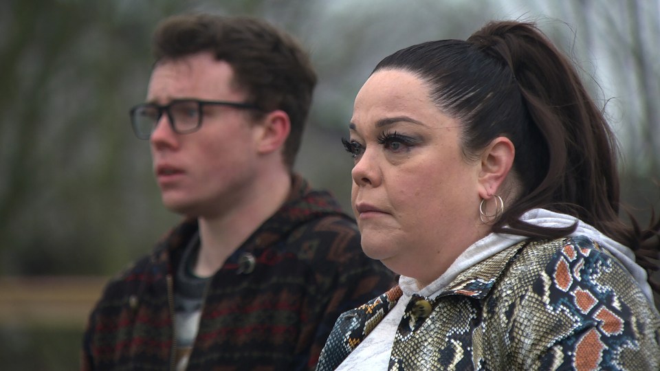 Mandy has been desperate to keep a secret about her son Vinny under wraps