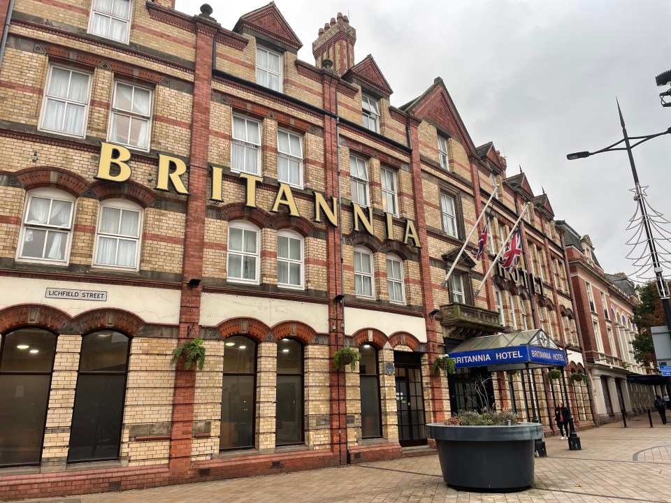 The Britannia hotel in Wolverhampton