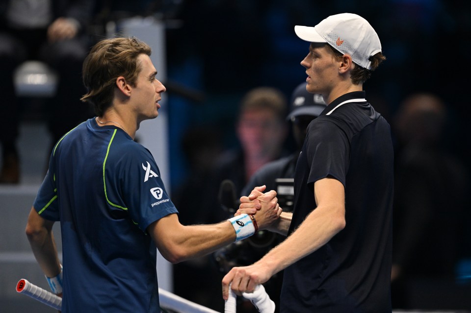 He beat Alex De Minaur 6-3 6-4 in his Turin opener