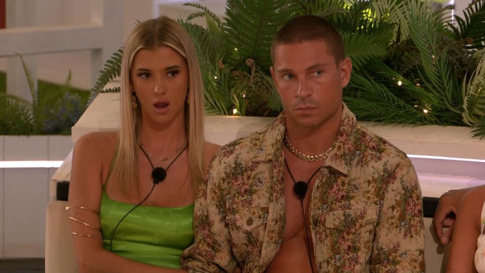 Joey and Jessy pictured in the villa during the summer