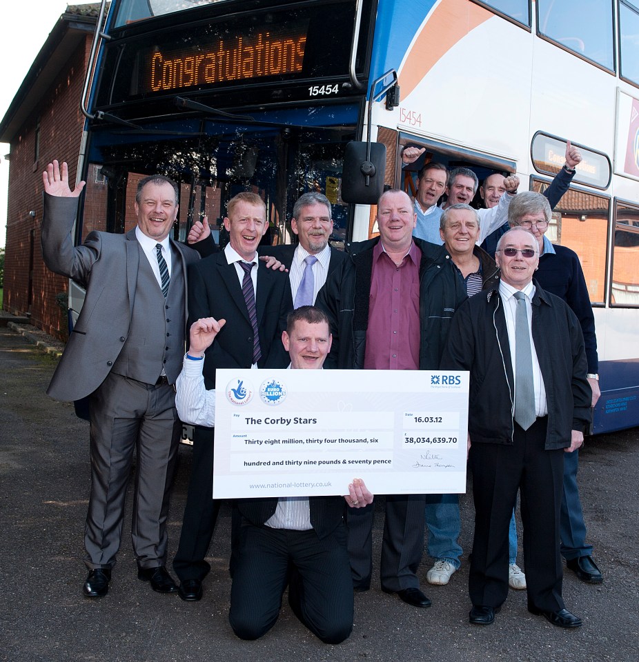 In 2012, a dozen bus drivers in Corby, Northants, won £38million on EuroMillions and did quit their jobs — eventually