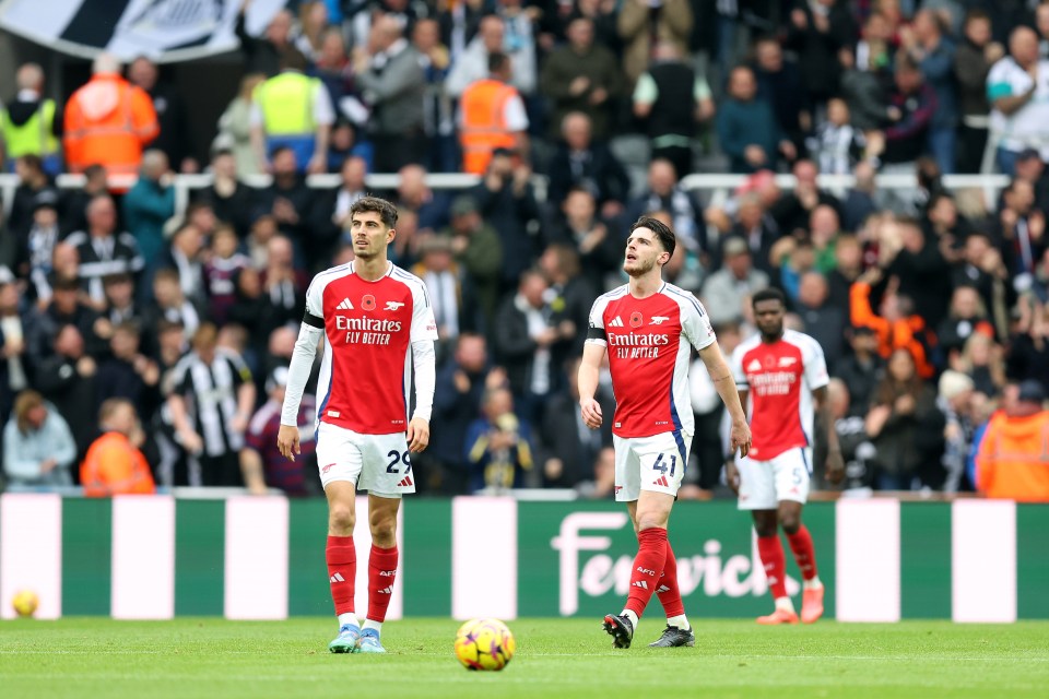 Arsenal lost 1-0 to Newcastle on Saturday in a huge blow to their title hopes