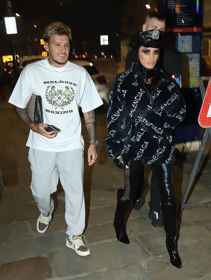 Katie Price and JJ Slater headed to a nightclub in Leeds