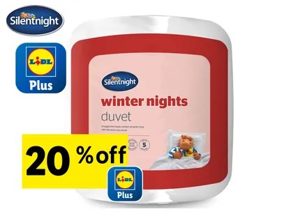 Lidl is currently selling a Silentnight 13.5 tog duvet for a single bed for just £10.39