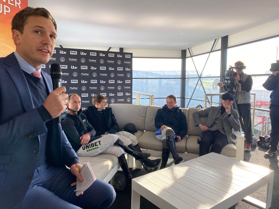 Nico de Boinville, Harry Skelton, Sean Bowen and Harry Cobden spoke to ITV Racing's Oli Bell at Cheltenahm