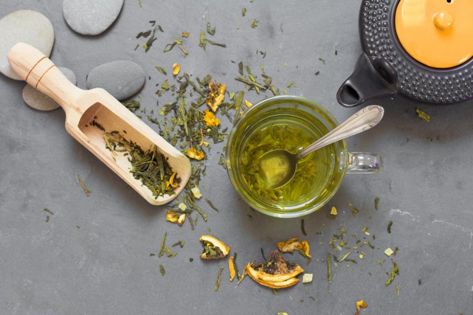 Drinking green tea daily is recommended as part of the green Mediterranean diet