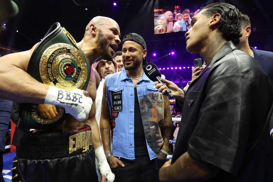 And was bizarrely seen separating Chris Eubank Jr and Conor Benn last month