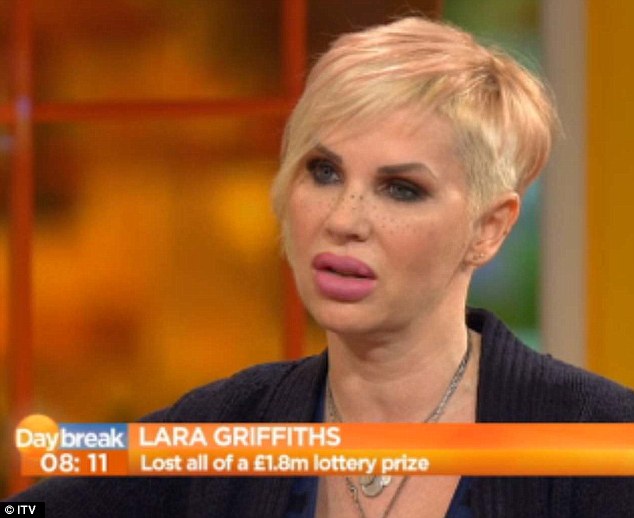 lara griffiths lost all of a £ 1.8m lottery prize